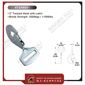 50mmx5000kgs Twisted Hook with Latch for Cargo Lashing