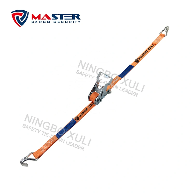 Lashing strap 25 mm with industrial ratchet
