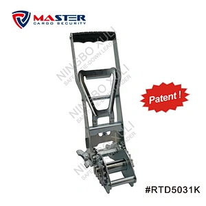 50mmx5000kgs Patent Super Power Ergo Ratchet Buckle Extra Long Handle for Cargo Lashing RTD5031K