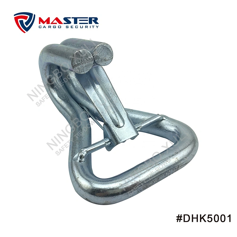 50mmx5000kgs Double J Hook with Keeper for Cargo Lashing