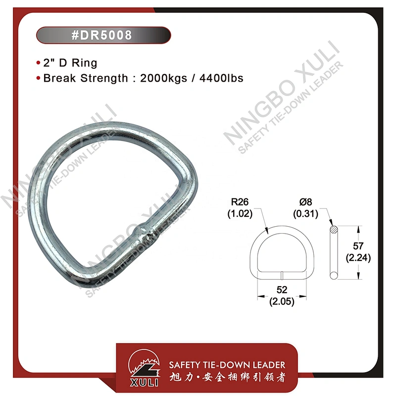 50mmx2000kgs D Ring for Cargo Lashing Accessory