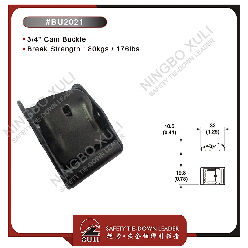 20mmx80kgs Steel Cam Buckle for Cargo Lashing