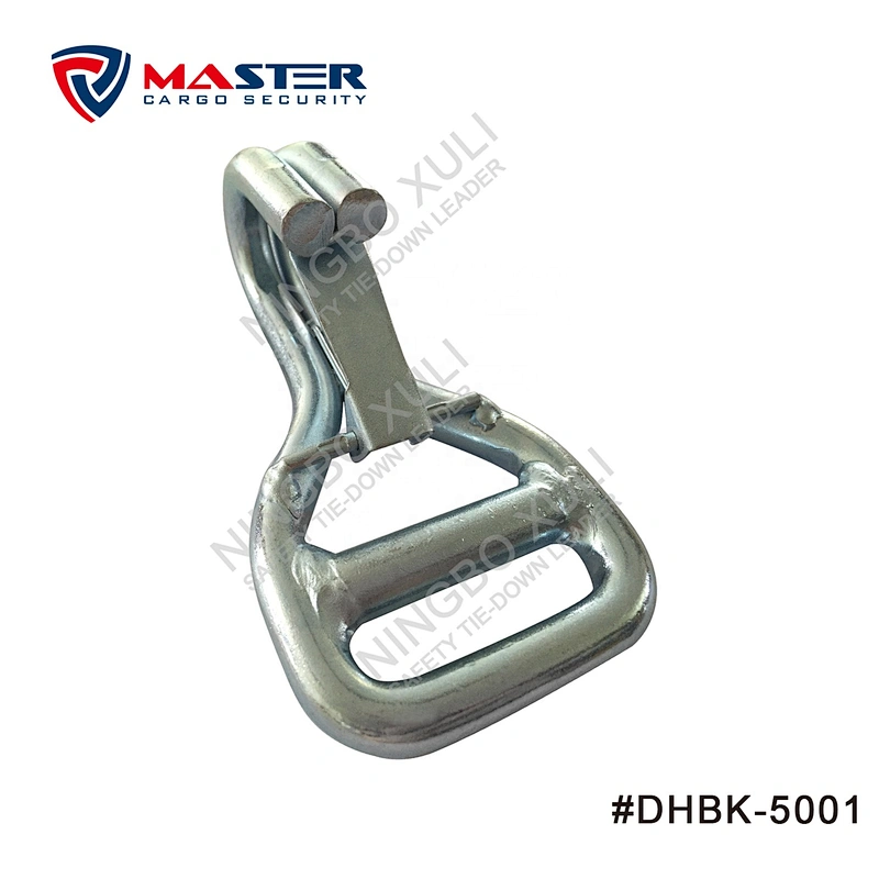 50mmx5000kgs Double J Hook with Bar and Keeper for Cargo Lashing