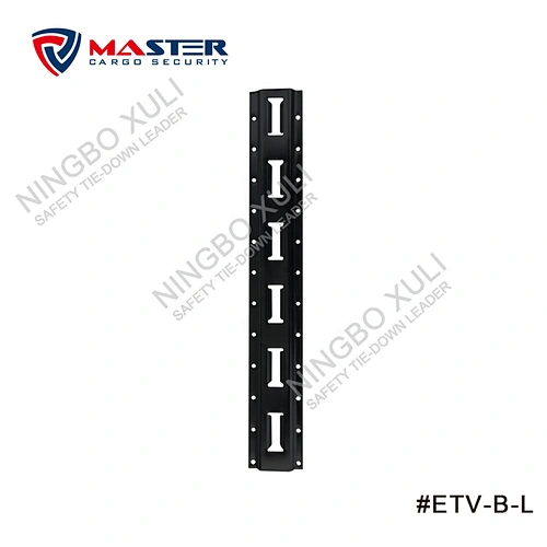 Vertical E Track Black Powder Coating