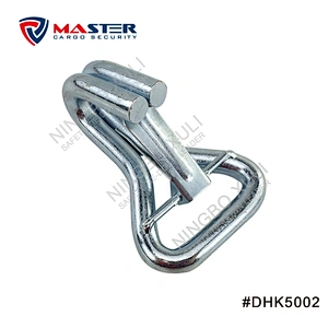 50mmx5000kgs Double J Hook with Keeper for Cargo Lashing