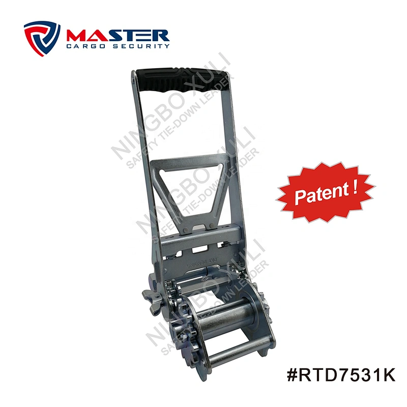 75mmx10000kgs Patent Super Power Ergo Ratchet Buckle for Cargo Lashing RTD7531K