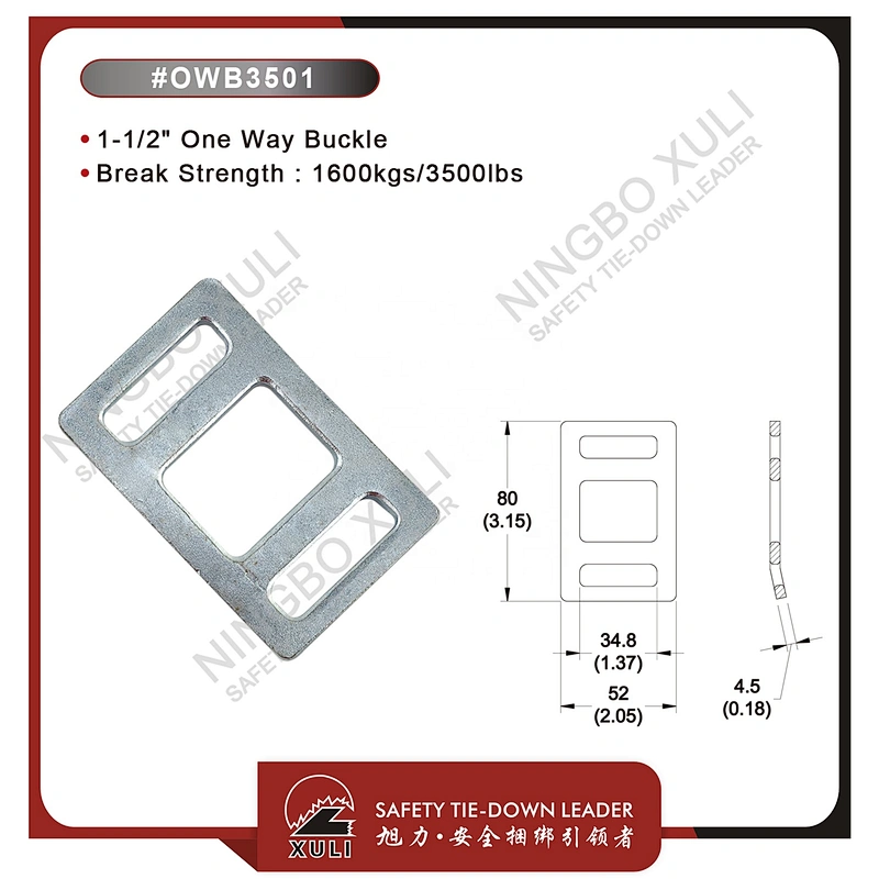 35mmx1600kgs One Way Buckle