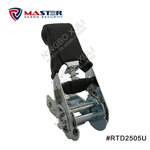 25mmx800kgs Ratchet Buckle Soft Rubber Handle for Cargo Lashing