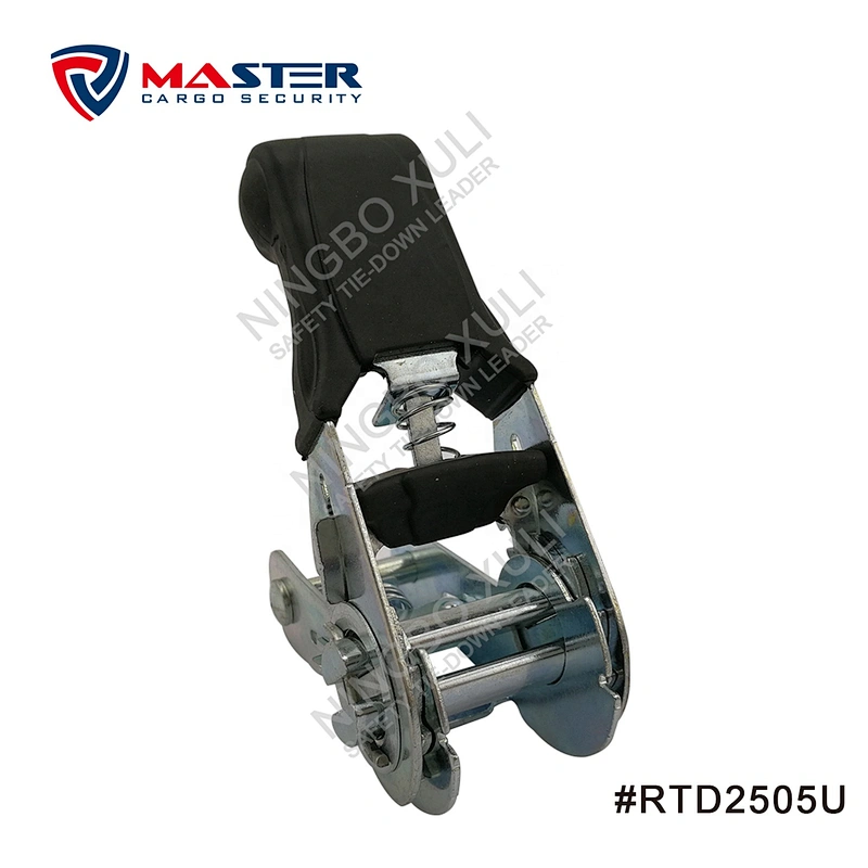 25mmx800kgs Ratchet Buckle Soft Rubber Handle for Cargo Lashing