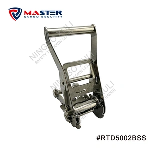 50mmx4000kgs Stainless Steel Ratchet Buckle Medium Wide Handle for Cargo Lashing
