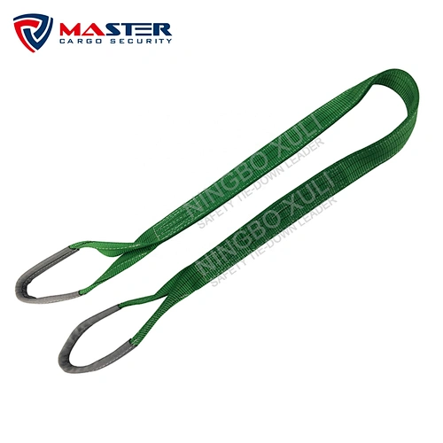 WLL 2T Double Layer Flat Web Sling for Lifting SF7:1 Color Green