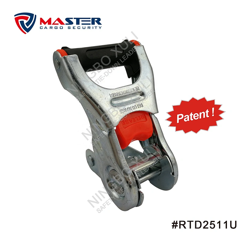 25mmx800kgs Patent Strap-Holder Ratchet Buckle Cool Handle for Cargo Lashing RTD2511U