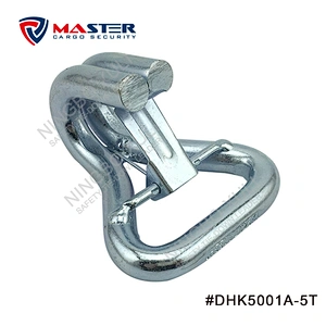 50mmx5000kgs Double J Hook with Keeper for Cargo Lashing