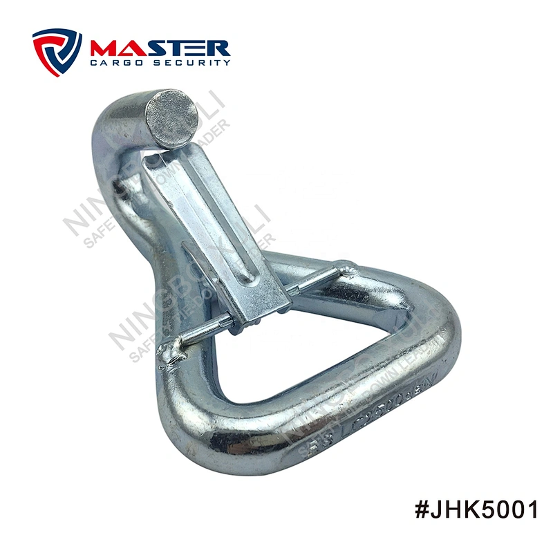 50mmx5000kgs Single J Hook with Keeper for Cargo Lashing