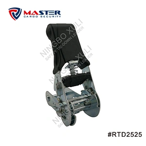25mmx680kgs Ratchet Buckle Soft Rubber Handle for Cargo Lashing