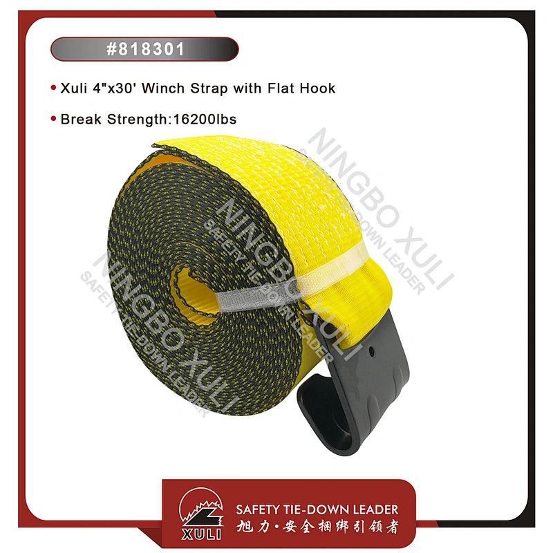 Xuli Winch Strap with Flat Hook