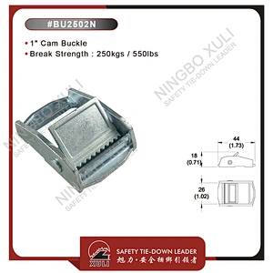 25mmx250kgs Cam Buckle for Cargo Lashing