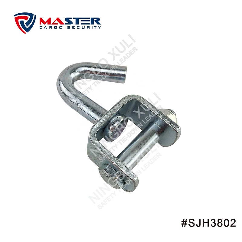 35mmx3000kgs Swivel J Hook with Bolt & Nut for Cargo Lashing