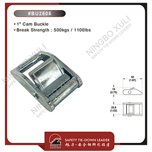 25mmx500kgs Cam Buckle for Cargo Lashing