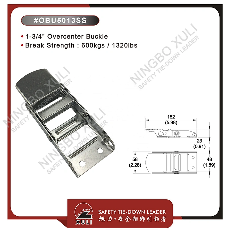 45mmx600kgs Overcenter Buckle for Cargo Lashing