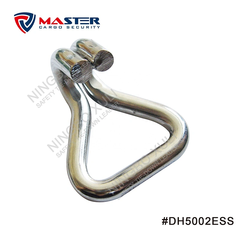 50mmx3000kgs Stainless Steel Double J Hook for Cargo Lashing