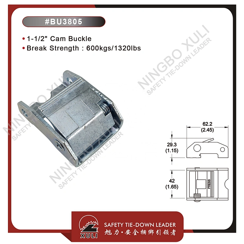 35mmx600kgs Cam Buckle for Cargo Lashing
