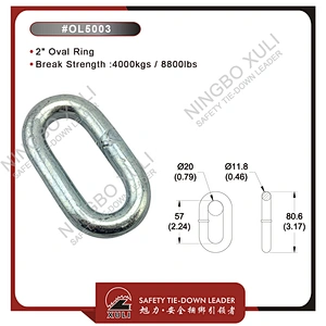 50mmx4000kgs Oval Ring for Cargo Lashing Accessory