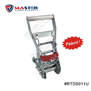 50mmx5000kgs Patent Strap-Holder Ratchet Buckle Long Wide Handle for Cargo Lashing RTD5011U