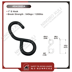 25mmx545kgs S Hook for Cargo Lashing