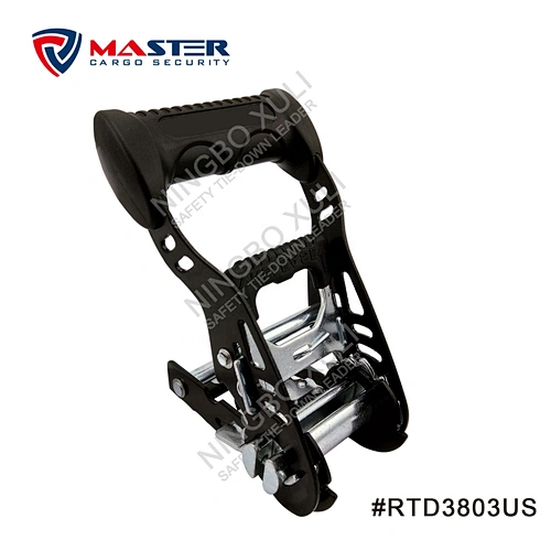 35mmx1500kgs Ratchet Buckle Soft Rubber Handle for Cargo Lashing