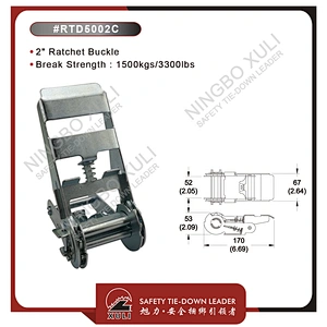 50mmx1500kgs Ratchet Buckle for Cargo Lashing