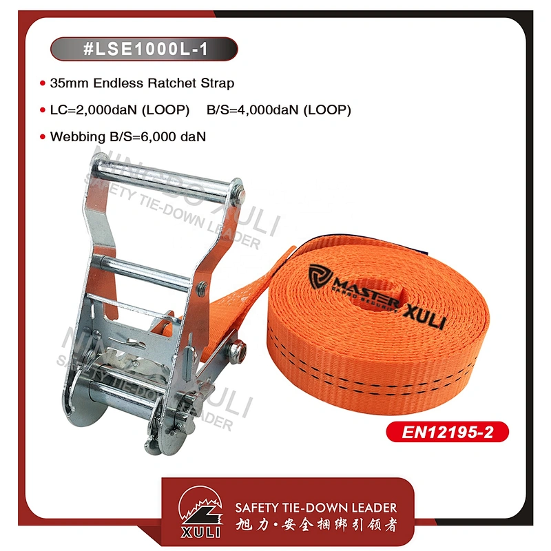 35mm BS 4000kg Endless Ratchet Strap