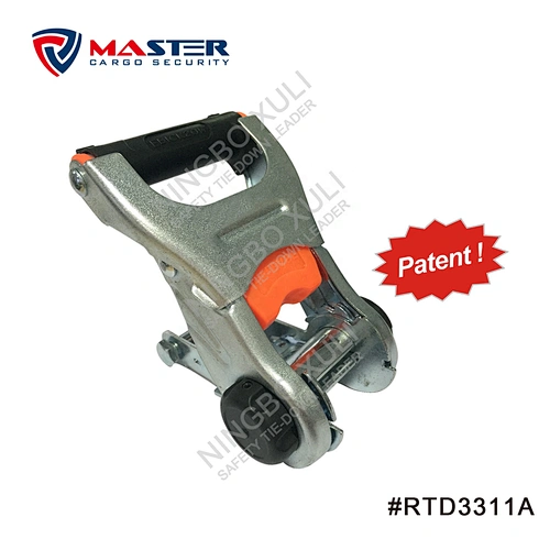 32mmx1500kgs Patent Strap-Holder Ratchet Buckle Cool Handle for Cargo Lashing RTD3311A