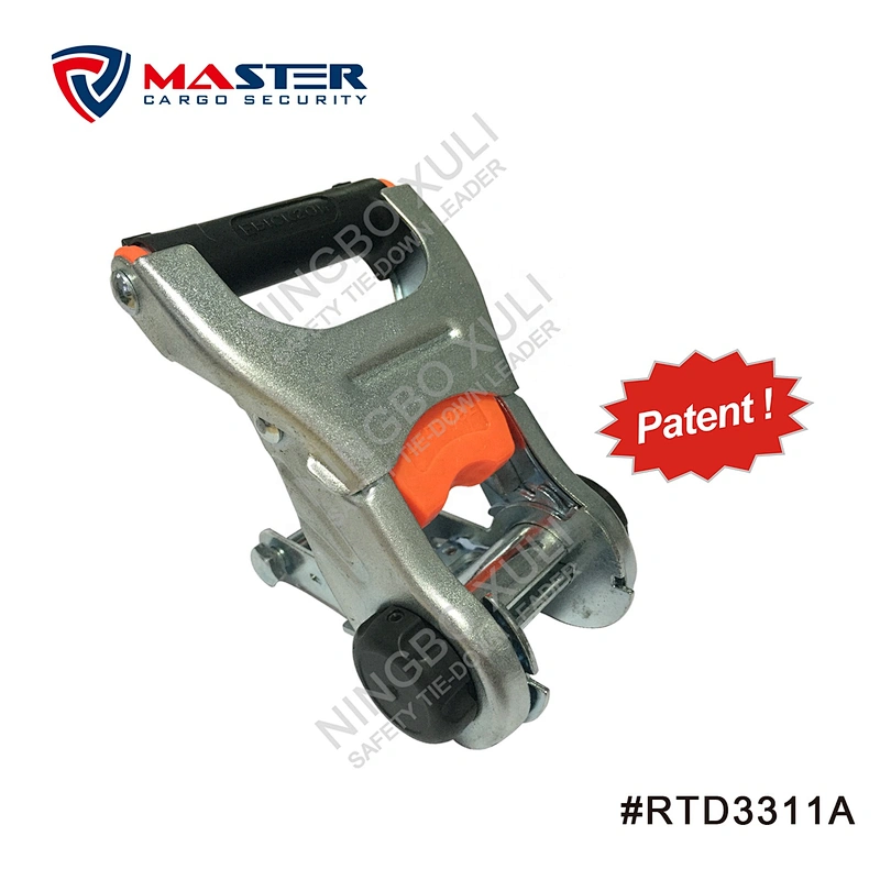 32mmx1500kgs Patent Strap-Holder Ratchet Buckle Cool Handle for Cargo Lashing RTD3311A