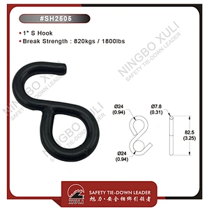25mmx820kgs S Hook for Cargo Lashing