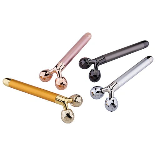 New design two 360 degrees rotation roller massager for face