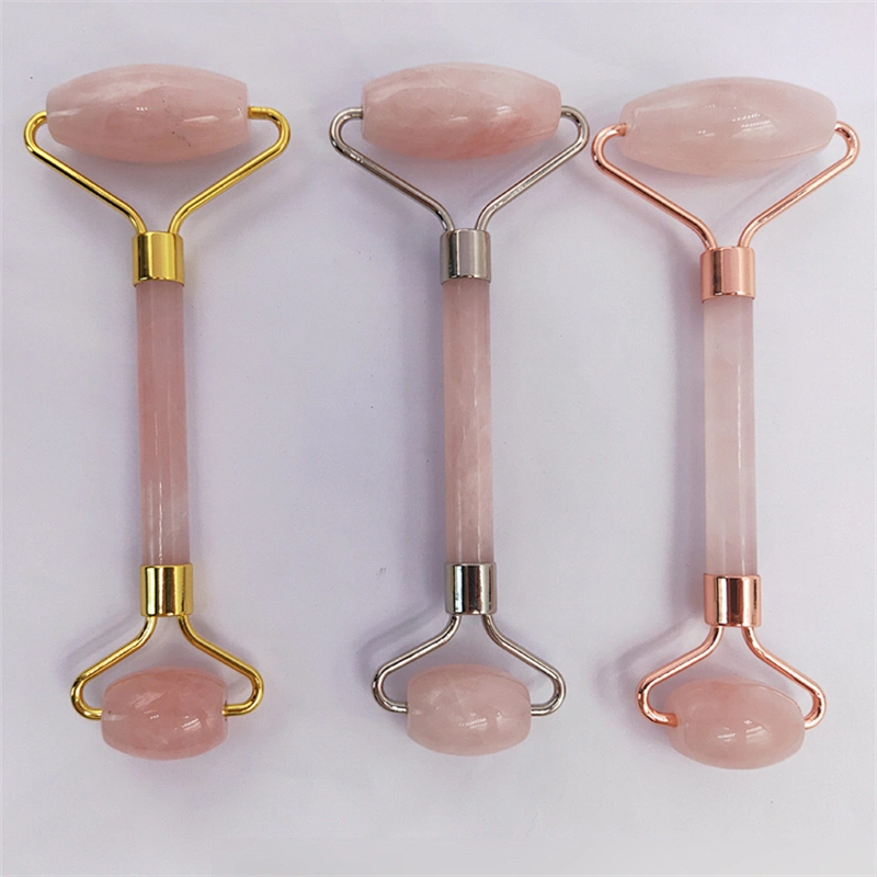 Hot Sell Best High Quality Private Label Genuine Anti Aging Pink Rose Quartz Jade Roller for face