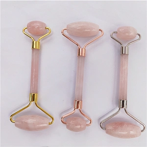 Hot Sell Best High Quality Private Label Genuine Anti Aging Pink Rose Quartz Jade Roller for face