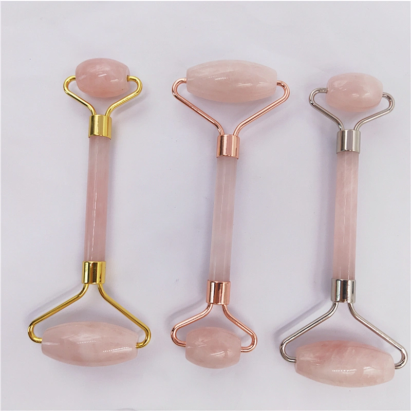 Hot Sell Best High Quality Private Label Genuine Anti Aging Pink Rose Quartz Jade Roller for face