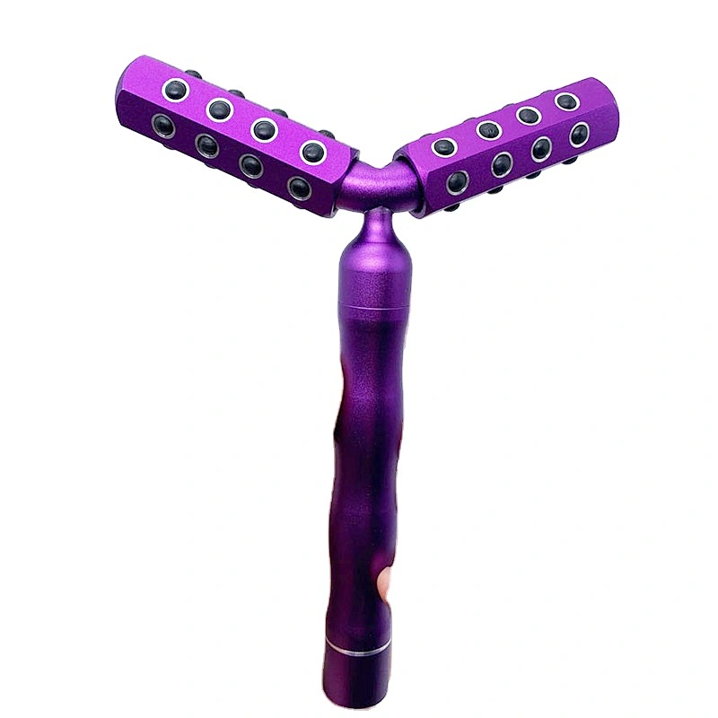 Hot sale vibration Y shape slimming face roller body massager 3D neck massager