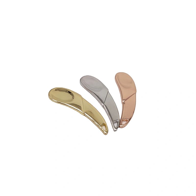 Hot sale golden facial mask spoon manual eye cream massager skincare cosmetic metal cream spatulas