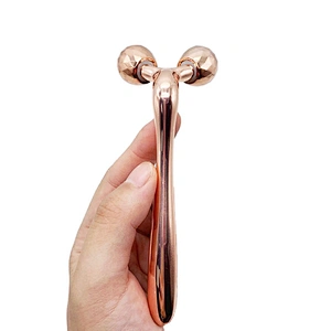 Best selling plastic v shape face slimming massager 3D roller shape massage facial roller device