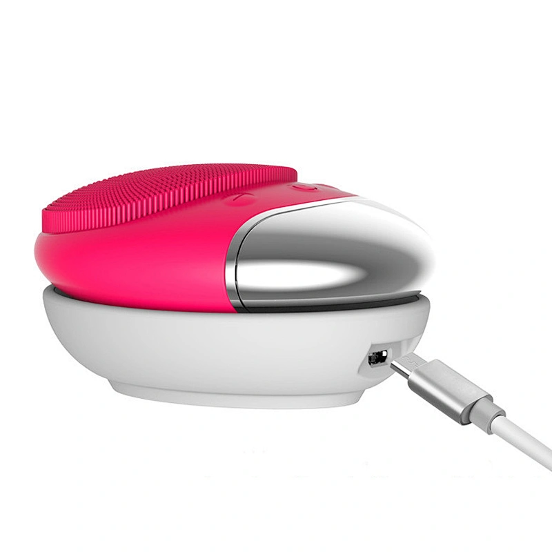 Facial Cleansing Brush Electric Silicone Face Cleansing Brush Sonic Vibration Face Massage Deep Cleansing Beauty Tool
