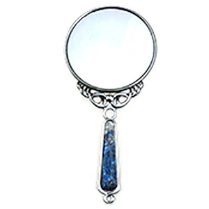 wedding gift custom logo stainless steel cusmetic hand mirror