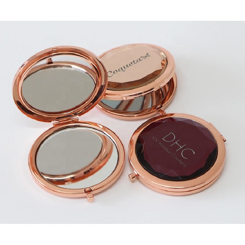 Customized Private Label  Mirror Crystal cosmetic Mirror