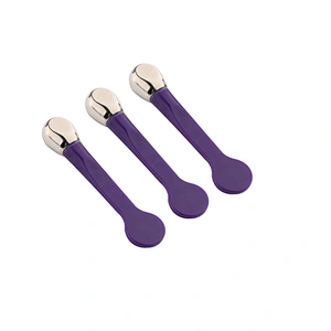 New Mini Metal Eye Cream Stick Plastic ABS Handle with Metal Ball Spatula Facial Massage Spoon
