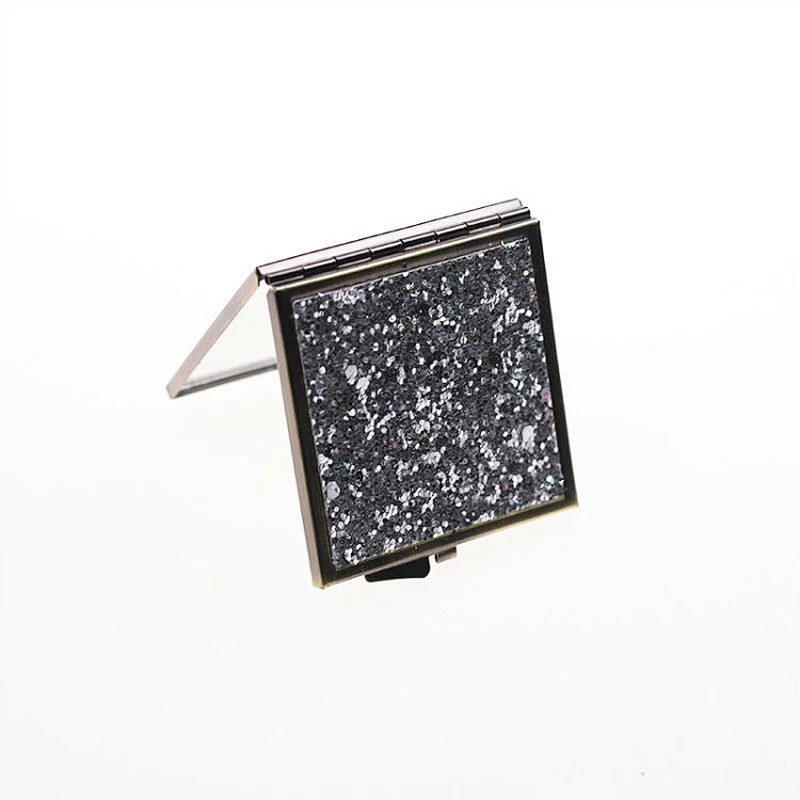wholesale square shape stainless steel compact portable mirror factory for customized design