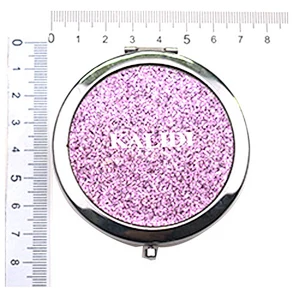 china suppliers peasonalized purple aluminum sheet sticked chrome plated foldabe makeup mirror
