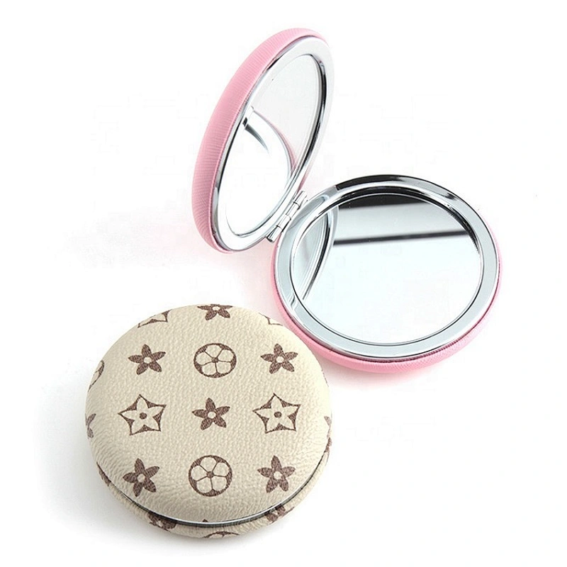 Fashion PU Mini Makeup Mirror Pocket Mirror Custom Mirror For Gift Items