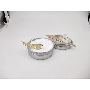 Hot sale golden facial mask spoon manual eye cream massager skincare cosmetic metal cream spatulas